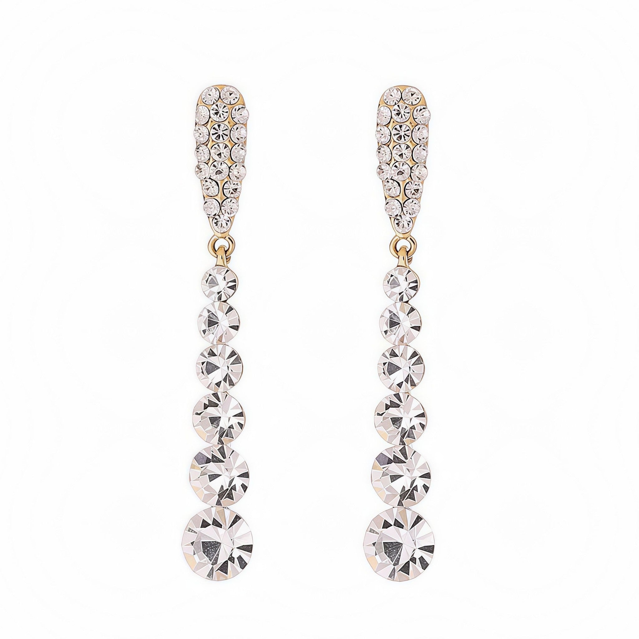 ロングクリスタルタッセル ピアス