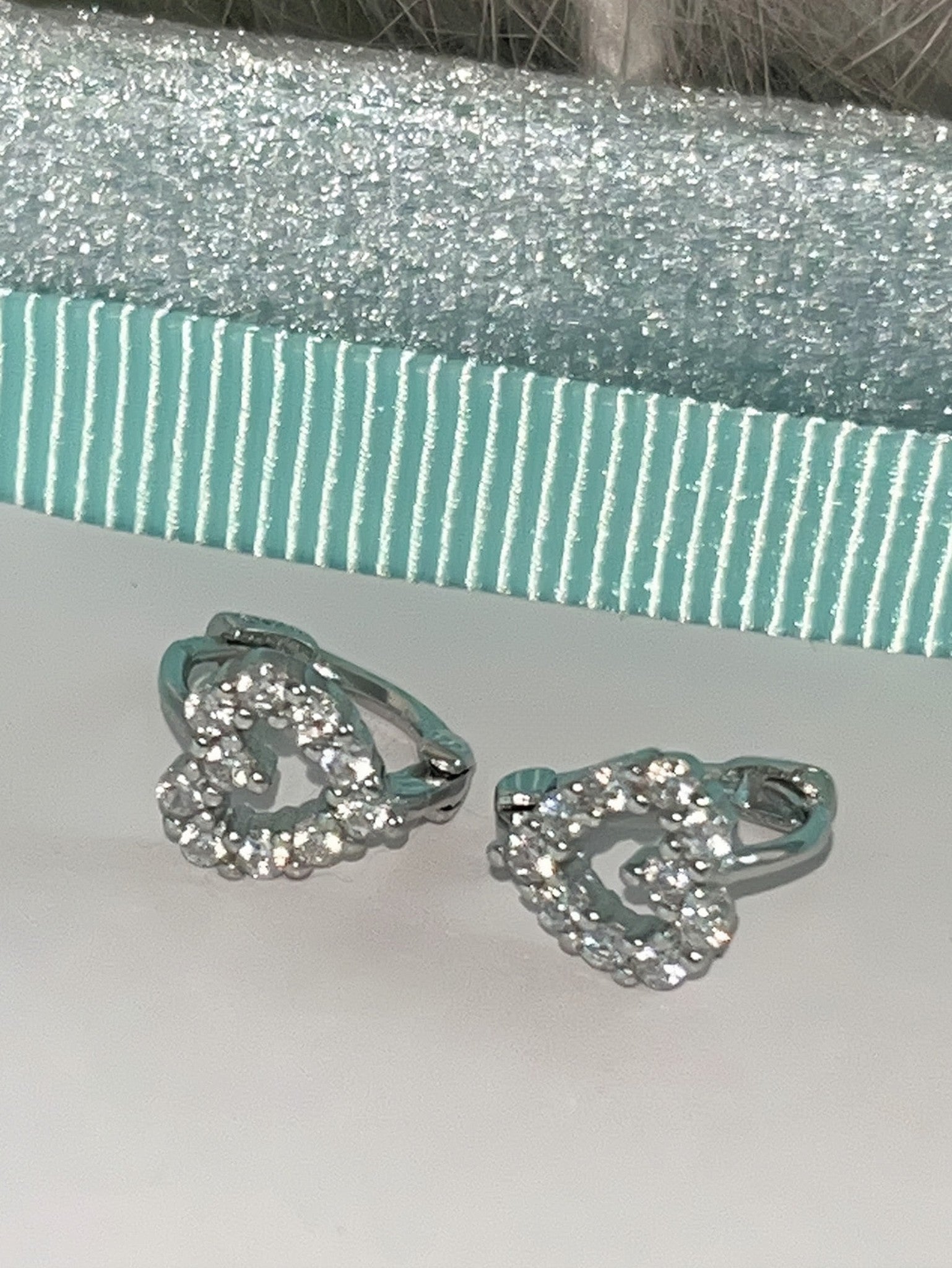 ミニハート フープピアス