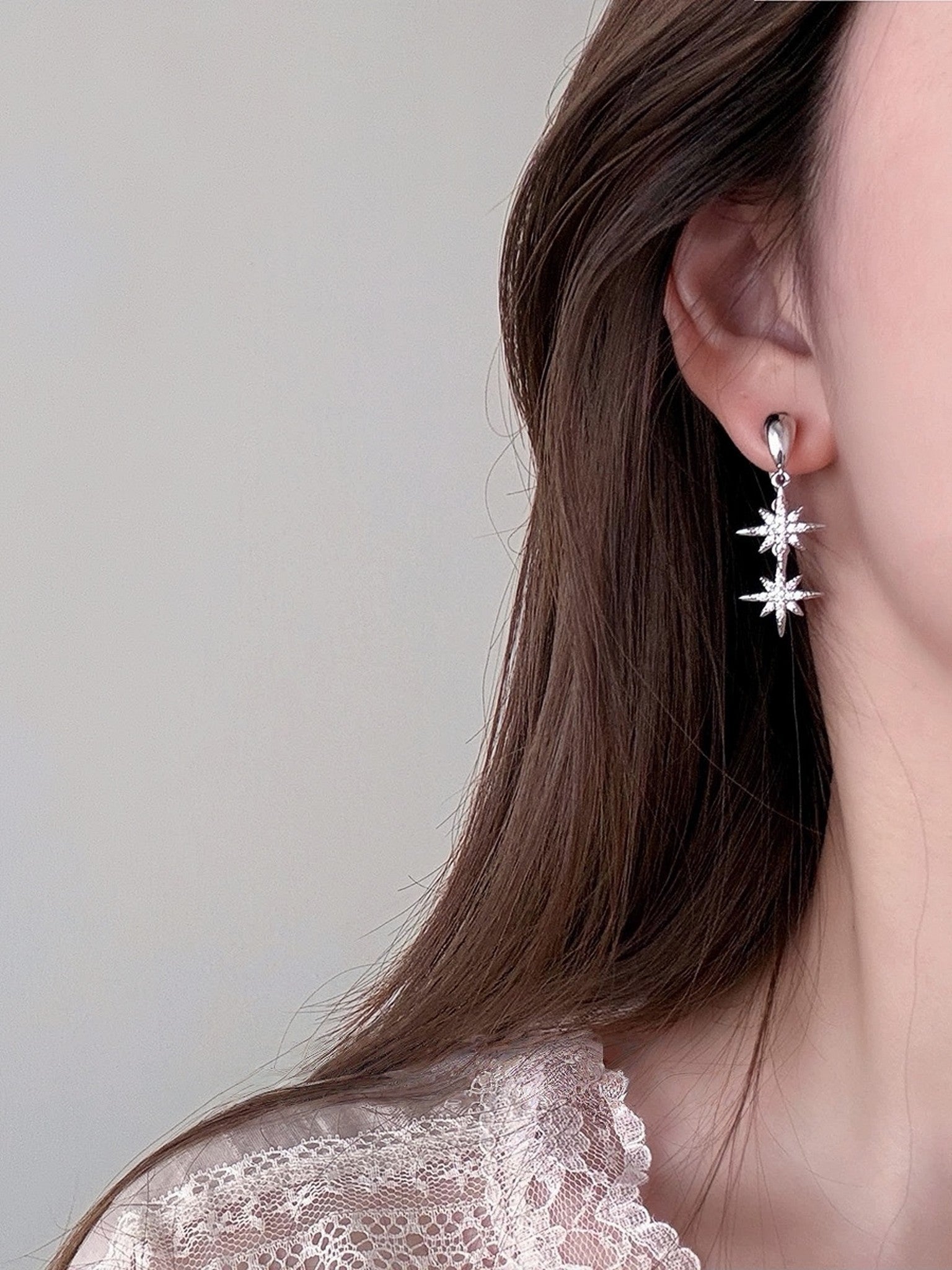 シルバースター ピアス