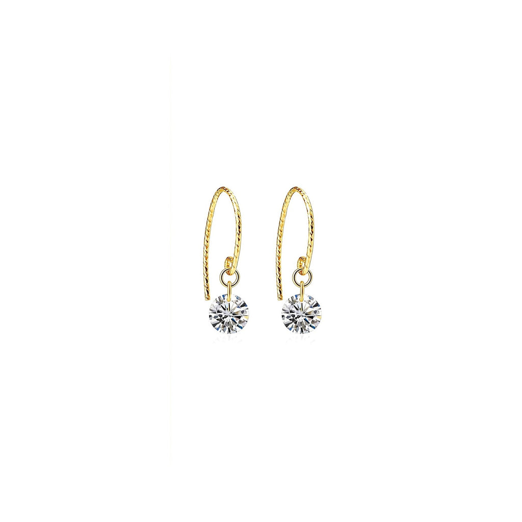一粒ジルコン ピアス