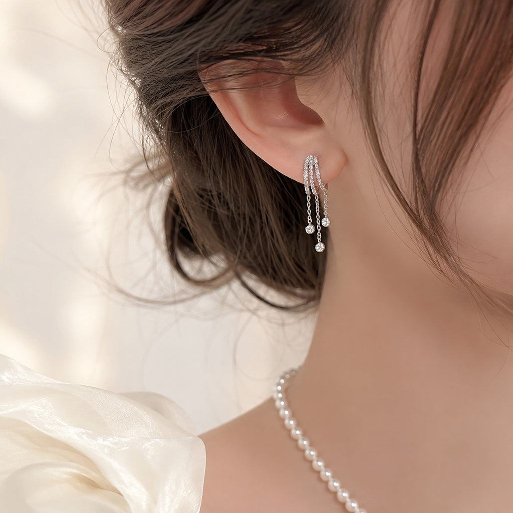 トリプルドロップ ピアス