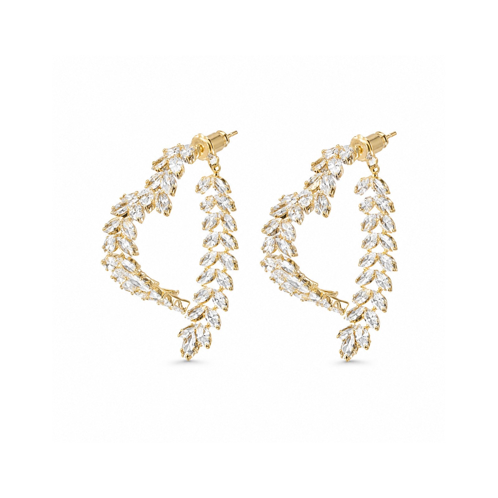 麦の穂ハート ピアス