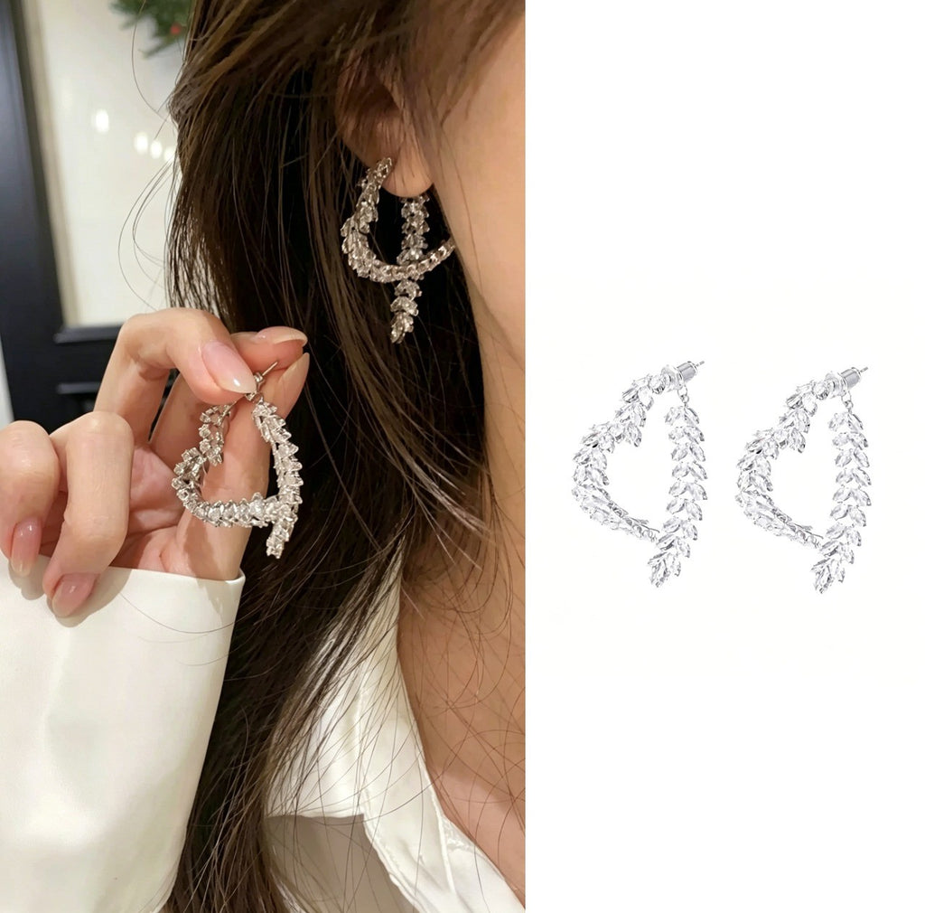 麦の穂ハート ピアス